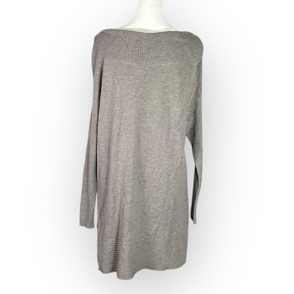 Michael Stars Galvan Sweater Womens Sml Gray Wool Cashmere Long Sleeve Boat Neck - Picture 5 of 11